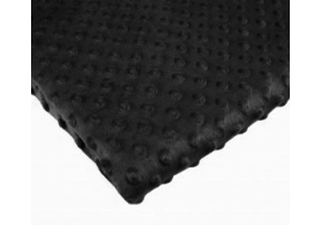 Látky Minky 300 Puntík, barva Černá