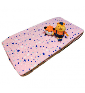 Prostěradlo do postýlky bavlněné na gumu 120x60 cm ŠEDÉ