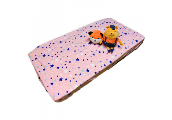 Prostěradlo do postýlky bavlněné na gumu 120x60 cm ŠEDÉ