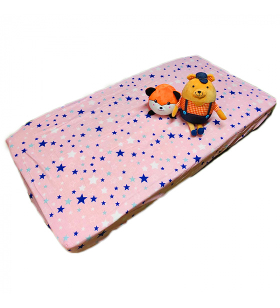 Prostěradlo do postýlky bavlněné na gumu 120x60 cm ŠEDÉ