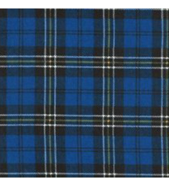 Bavlněná flanelová látka vzor kostka modrá 8x8 cm  