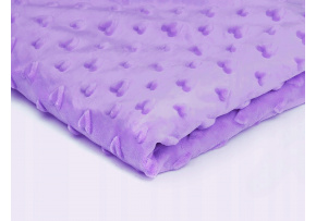 Látka Mínky Srdička, barva Levandule 002