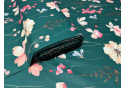 Tissu coton Fleurs sur Vert