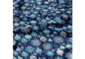 Vánoční bavlněná látka, metráž, šíře 160 cm, Vánoční Hračky na Granátovém