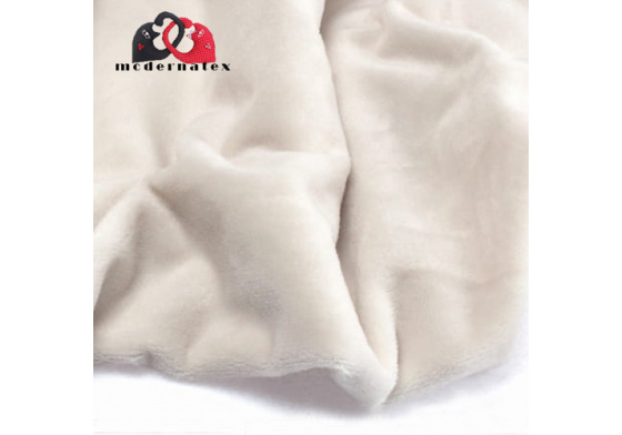 Minky mikroplyš jednobarevné barva ecru