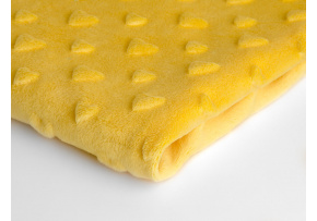 Látka Mínky Srdička, barva Žlutá 25