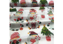 Christmas cotton fabric, by the meter, width 160 cm, Christmas pattern on White
