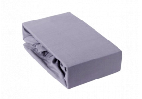 Prostěradlo s gumou 90x200 cm Jersey, barva Šedá