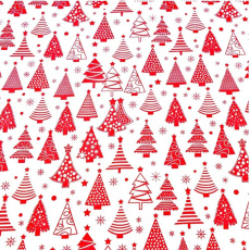 Vánoční bavlněná dekorační látka, metráž 160 cm, barva červená a868-2 na bílém