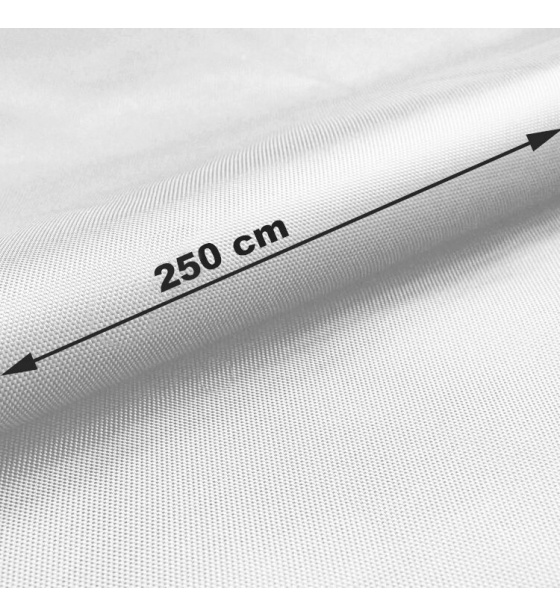 Vodu odpuzující oxfordová látka s teflonovou úpravou, 165 g/m², šíře 250 cm, bílá