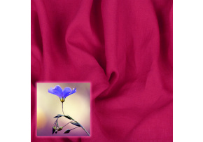 Přírodní lněná látka Oskar, Fuchsie, 265 gr/m2