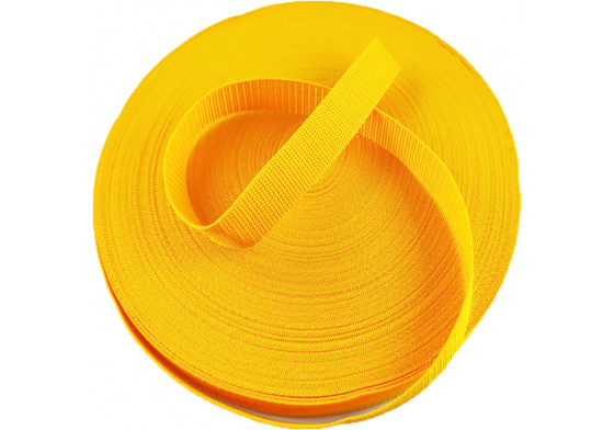 Polypropylénový popruh 30 mm žlutý (balení 50 m)