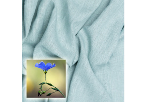 Přírodní lněná látka Oskar, Mentolová, 265 gr