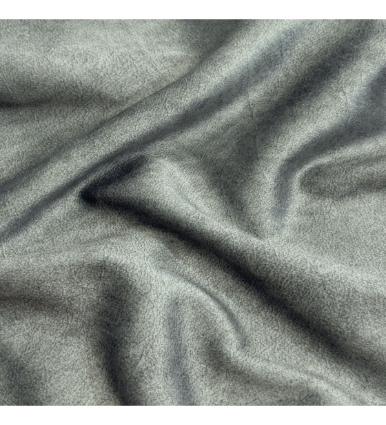 Velvet upholstery fabric Salvador Grey for furniture, by the meter - Pet Proof
