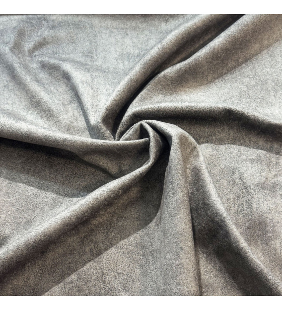 Velvet upholstery fabric, Infinity, Silver