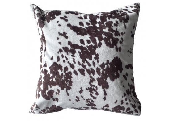 Povlak na polštářek mikroplyš varianta kravička Hnědá 40x40cm