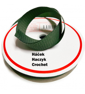 Pásek na suchý zip Háček, barva khaki 40 mm balení 25 m