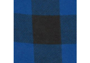 Bavlněná flanelová látka Kostka Modrá 4x4 cm