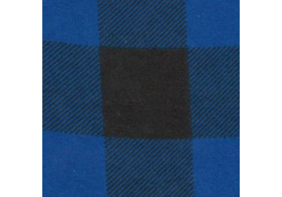 Bavlněná flanelová látka vzor kostka modrá 4x4 cm 
