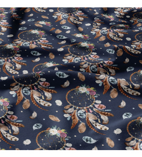 Dětská bavlněná látka metráž Lovec snů na Modrém