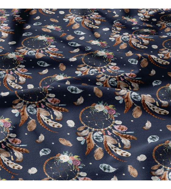 Dětská bavlněná látka metráž Lovec snů na Modrém