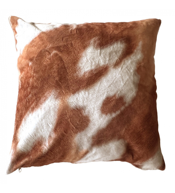 Povlak na polštářek mikroplyš varianta kravička Zrzavá 40x40cm