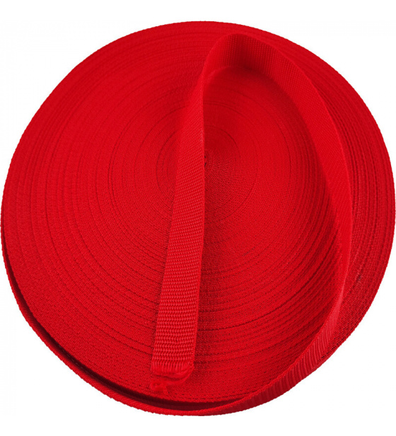 Polypropylénový popruh 25 mm červený (balení 50 m)