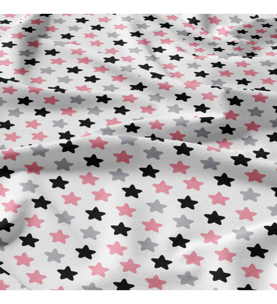 Dětská bavlněná látka bavlna 100%, 125 g/m², šíře 160 cm, perníky růžové na bílém
