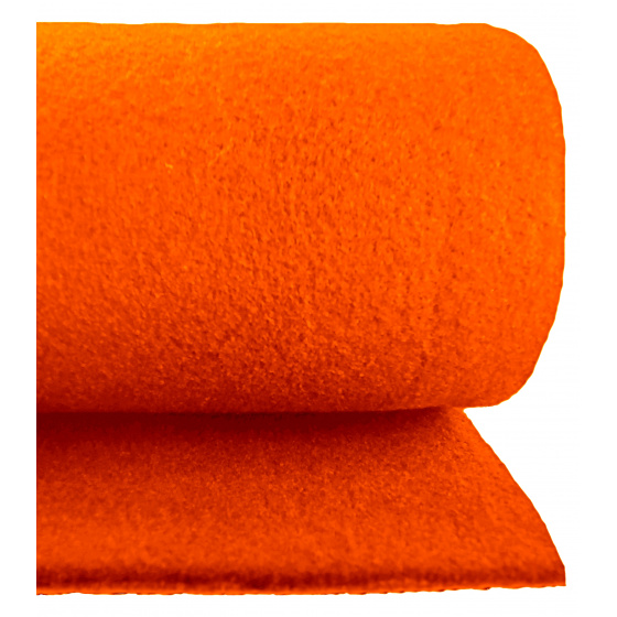 Technický filc 4 mm barva  oranžová