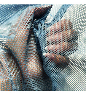 Polyesterová elastická síťovina Modrá, oko 2x2mm