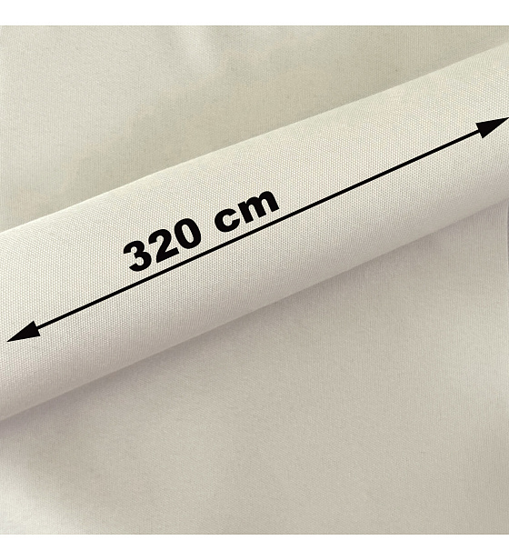 Vodu odpuzující oxfordová látka s teflonovou úpravou, 165 g/m², šíře 320 cm, kremová