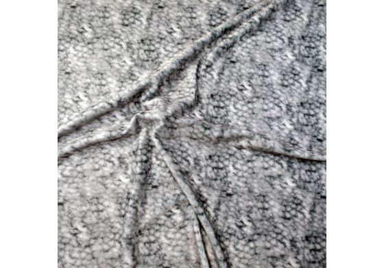 Látka Mínky mikroplyš barevný, Kočka Šedá