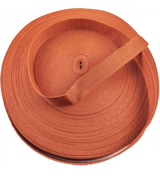 Polypropylénový popruh 30 mm sv. hnědý (balení 50 m)