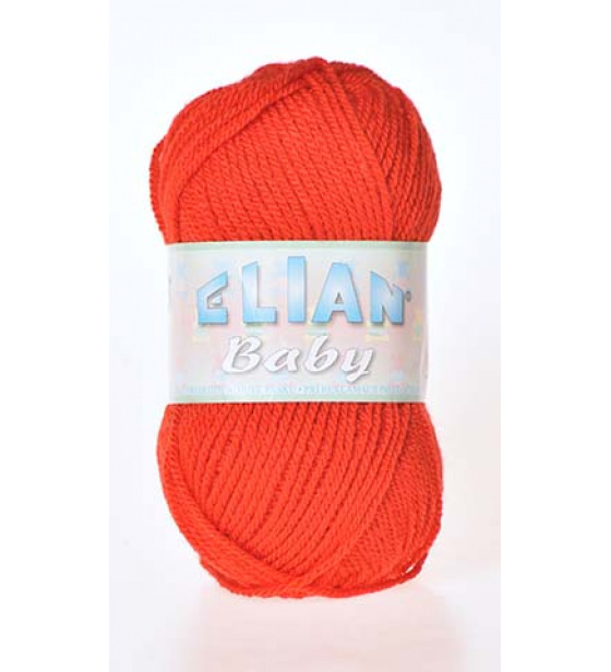 Pletací příze ELIAN BABY 207 červená