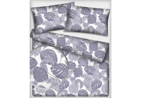 Bavlněná látka Džungle Šedé