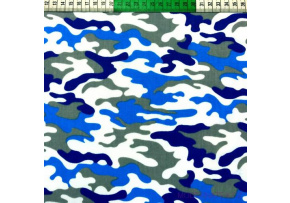 Bavlněná látka Moro Modré