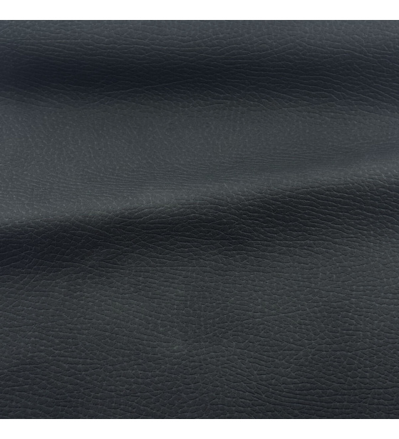 Eco-leather Largo Black, upholstery fabric on a backing, coarse, by the meter