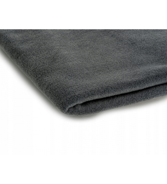 Polar fleece látka 200 g/m², šířka 150 cm, tmavě šedý, metráž