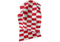 Tkanina zewnętrzna na leżaki i hamaki ogrodowe, kolor Biało Czerwona Szachownica, 5x10 cm