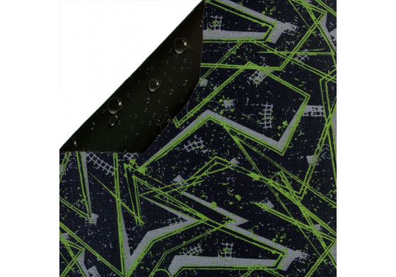 Vodu odpuzující látky kordura vzor ABSTRÁKCE ZELENÉ