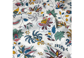 Bavlněná látka Kytičky na bílém, metráž 160 cm