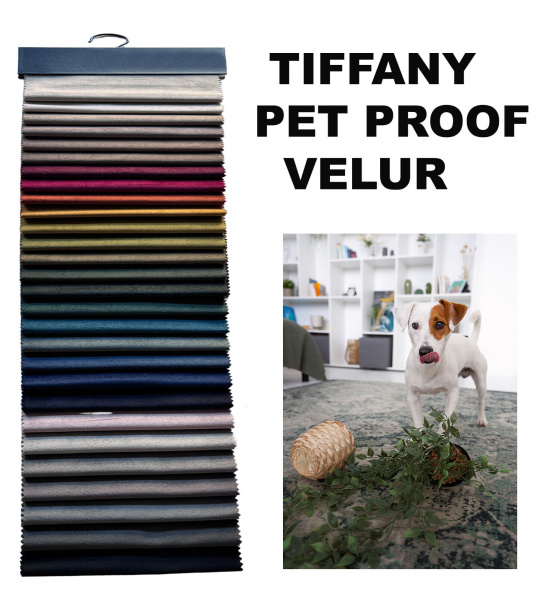 Vzorník velurových látek Tiffany, 17x19 cm