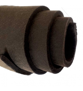 Technický filc 10 mm barva Hnědá, šířka 150 cm