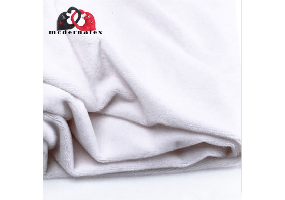 Minky mikroplyš jednobarevné barva BÍLÁ