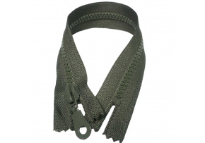 Zip kostkový 5 mm 25 cm Nedělitelný Khaki Zip kostkový 5 mm 25 cm Nedělitelný Khaki