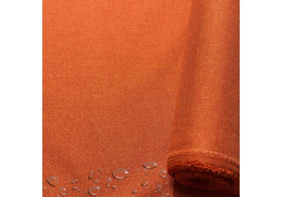 Nepromokavá látka Imitace lnu-09, Zázvorová