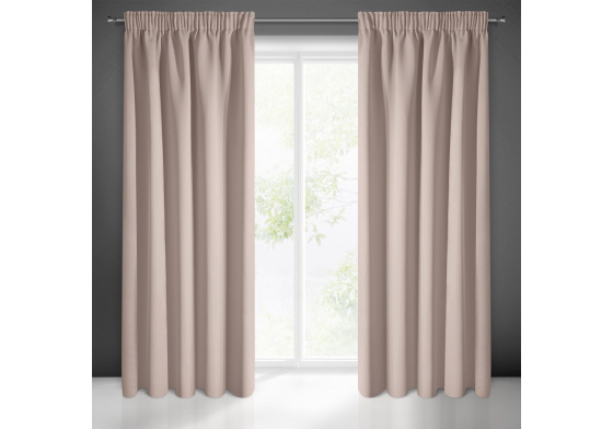 Zatemňovací závěs s řasící páskou STARO-RŮŽOVÁ 135X270 cm