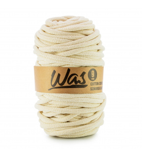 Bavlněná šňůra 9mm, 50m, barva ecru 020