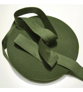 Lemovací proužek PES 25 mm barva khaki