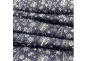 Christmas cotton fabric, by the meter, width 160 cm, Christmas pattern on Garnet